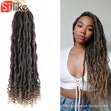 12"18 Inch Crochet Braid Senegalese Twists synthetic hair extension Wavy Senegalese Twist For Black Women  Crochet Hair